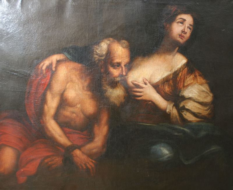 neznámý malíř středoevropský - Kimón a Pera (Caritas Romana)