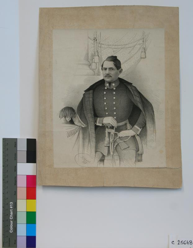 František Anděl - Podobizna  rakouského  důstojníka, 1849