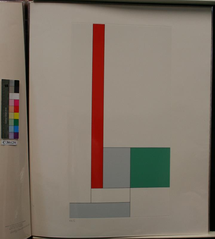George Vantongerloo - Abstraction, création - Y =X2 + bx + c  rouge-vert
