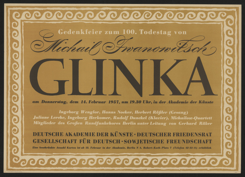 neznámý - 100. výročí úmrtí M. I. Glinka