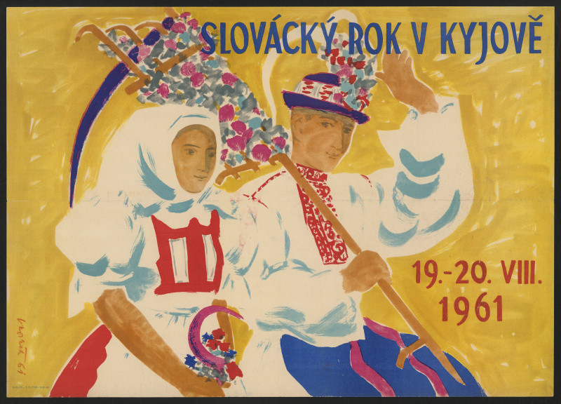signatura nečitelná - Slovácký rok v Kyjově 1961