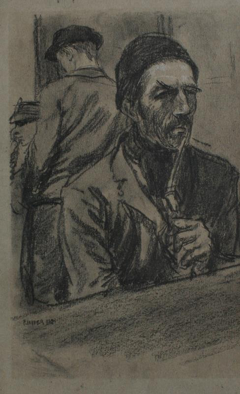 Franz Hofer - Sedlák s dýmkou