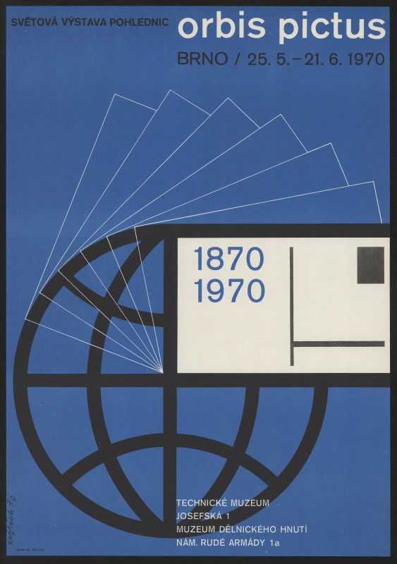 Jan Rajlich st. - Orbis Pictus Brno 1970. Světová výstava pohlednic Technic. muzeum a Muzeum dělnického hnutí Brno 1870-1970