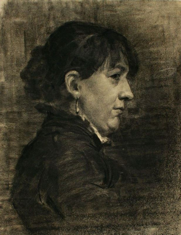 Alfons Mucha - Hlava ženy