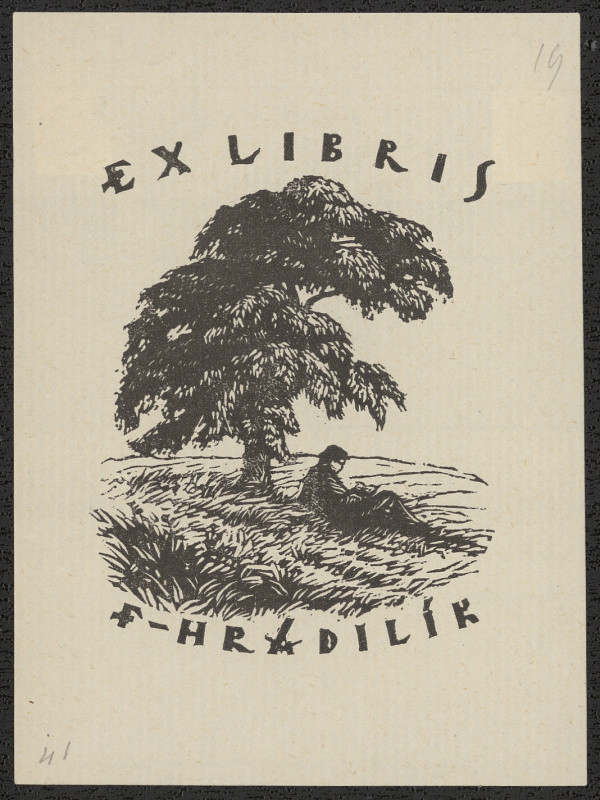 Antonín Kameník - Exlibris, F. Hradilík