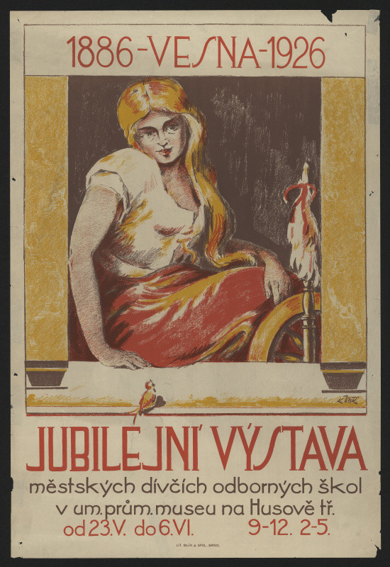 Karel Jílek - Vesna 1886-1926 - Jubilejní výstava v um. prům. museu na Husově tř.