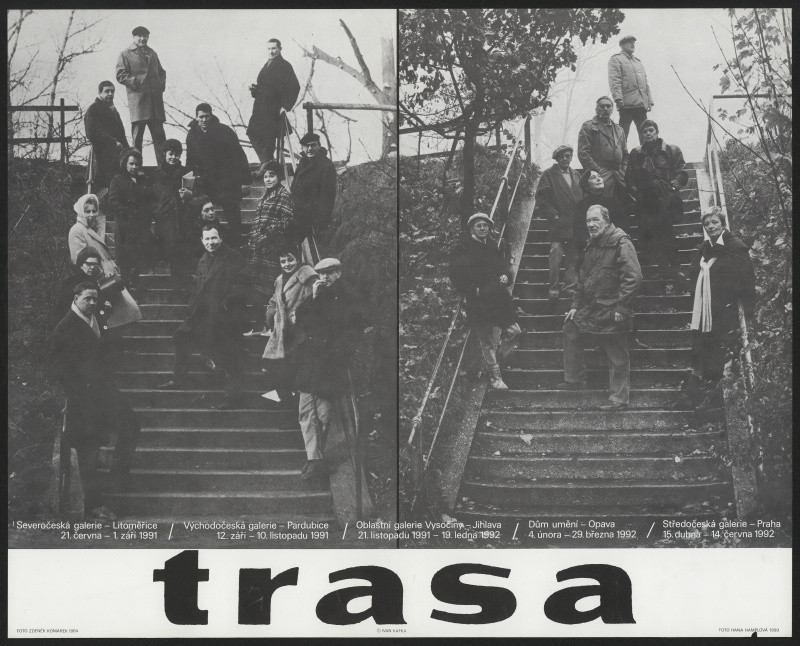 Ivan Kafka - Trasa. Severočes. galerie Litoměřice,..Pardubice, Jihlava...1991-1992