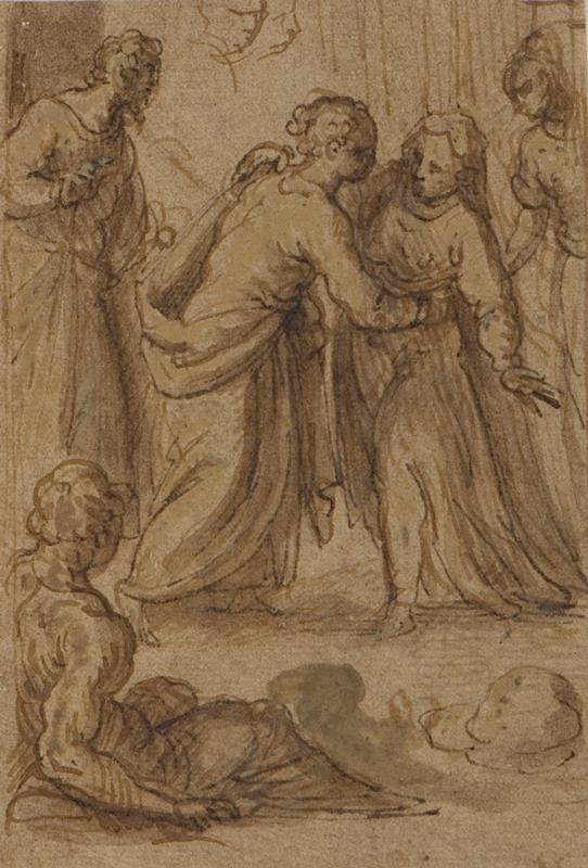 Jacopo Negretti zv. Palma il Giovane - okruh - Navštívení Panny Marie