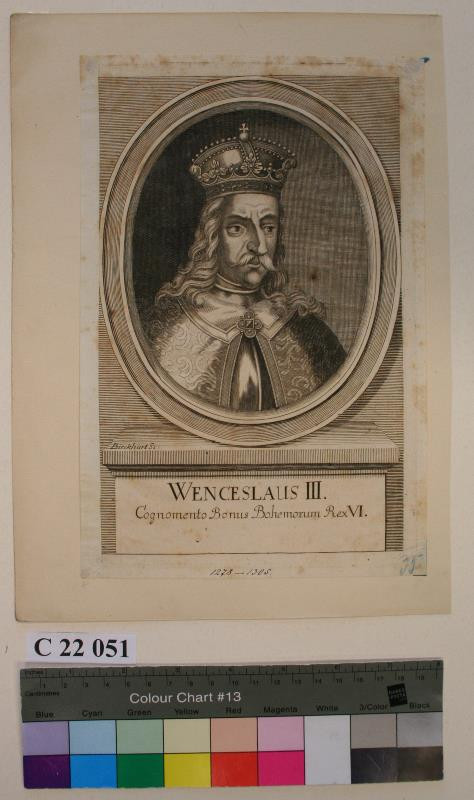 Antonín Birckhart - Wenceslaus  III.  Bohemorum  Rex  VI.