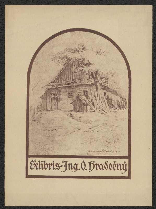 Beneš/1896 - Exlibris Ing. O. Hradečný