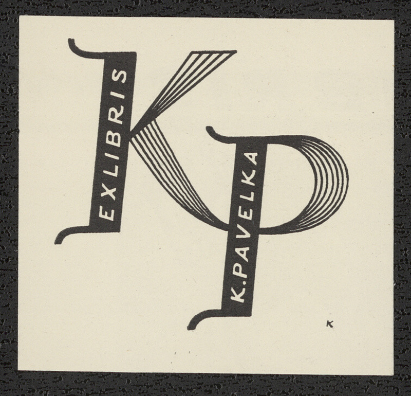 Rudolf (Ruda) Kubíček - Ex libris Karel Pavelka