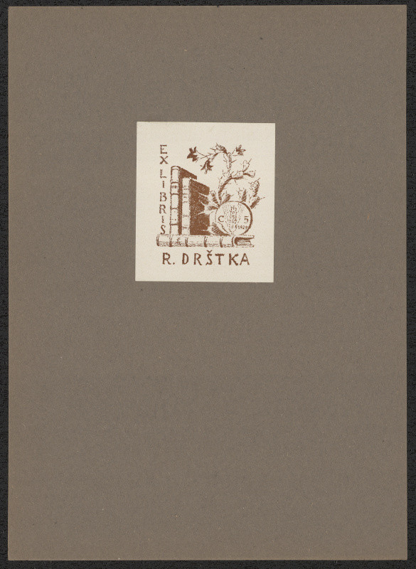 Rudolf (Ruda) Kubíček - Ex libris R. Drštka