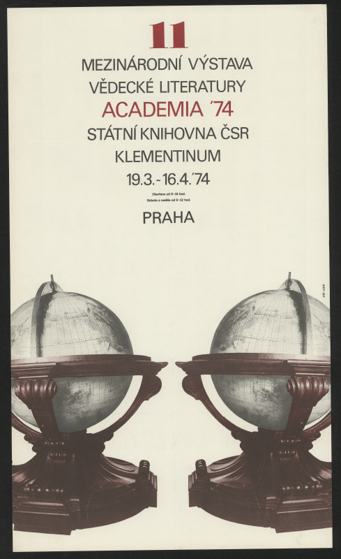 Jiří Ledr - 11. mezinárodní výstava věděcké literatury, Academia' 74, Stát. knihovna Klementínu