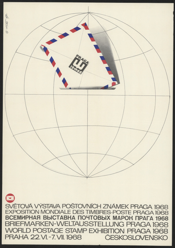 Jaroslav Fišer - Světová výstava poštovních zámek, Praga 1967