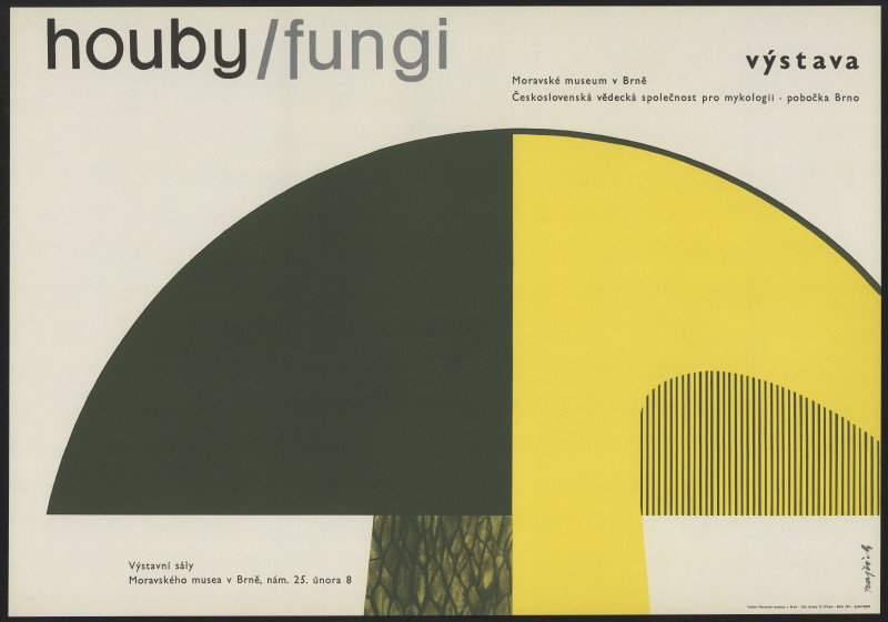 Jan Rajlich st. - Houby/Fungi, Moravské museum v Brně 1964