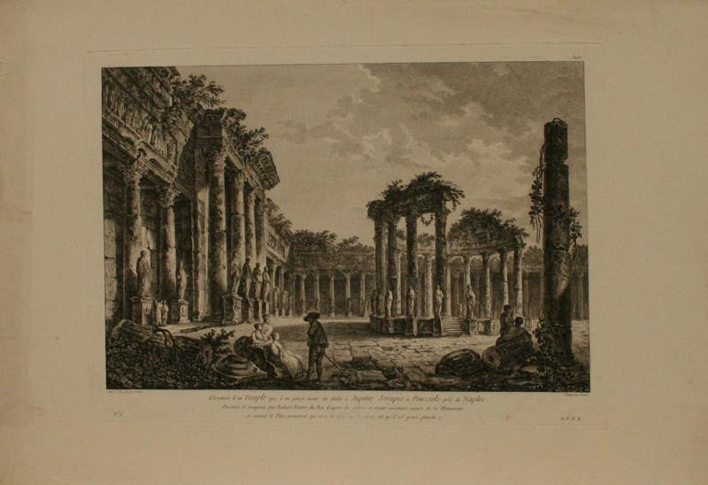 Louis Germain - Stavba Jupiterova chrámu v Pozzuoli
