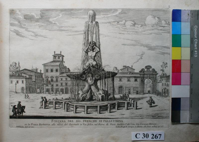 Giovanni Battista Falda - Fontana del Sig. prencipe di Pallestrina (Bersini)