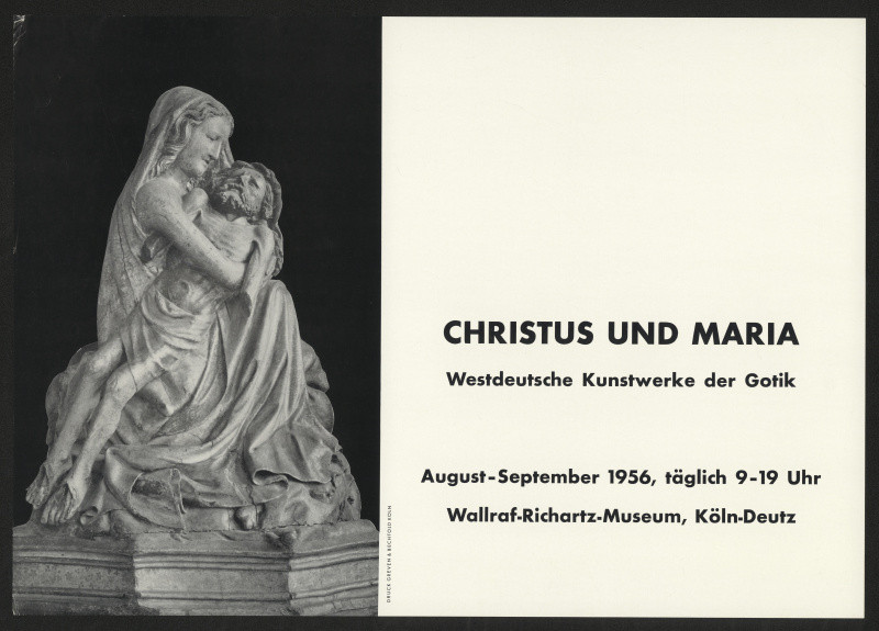 neznámý - Christus und Maria, Westdeutsche Kunstwerke der Gotik. Wallraf - Richartz - Museum, Köln Deutz