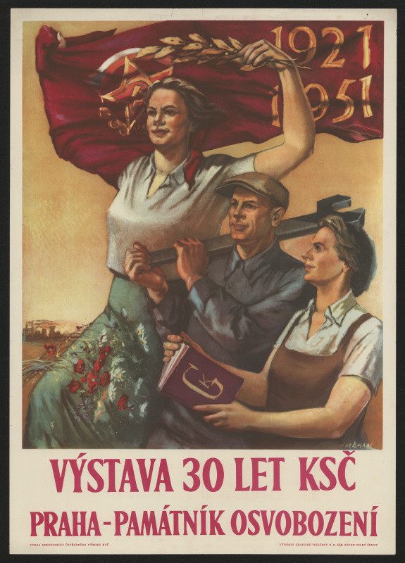 neznámý - Plakát k výstavě 30 let KSČ