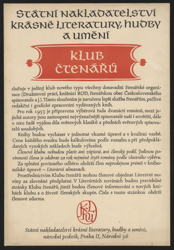 Oldřich Menhart - Klub čtenářů, sloučení čtenářských organizací