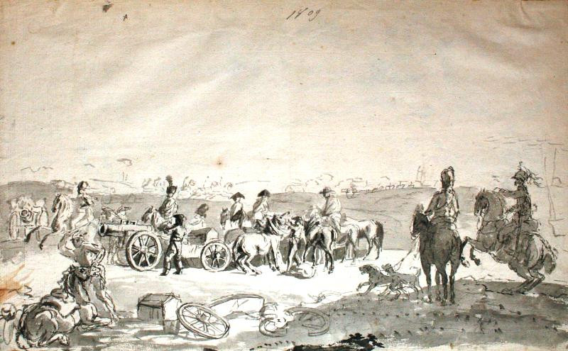Johann Nepomuk Höchle - Bitva u Asperu 21.-22.5.1809 mezi Napoelonem a arcivévodou Karlem