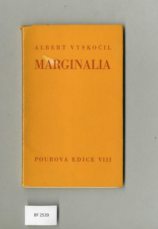 Jan Mucha, Albert Vyskočil, Václav Pour, Pourova edice - Marginalia
