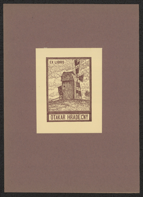 Bohumil Hradečný - Ex libris Otakar Hradečný