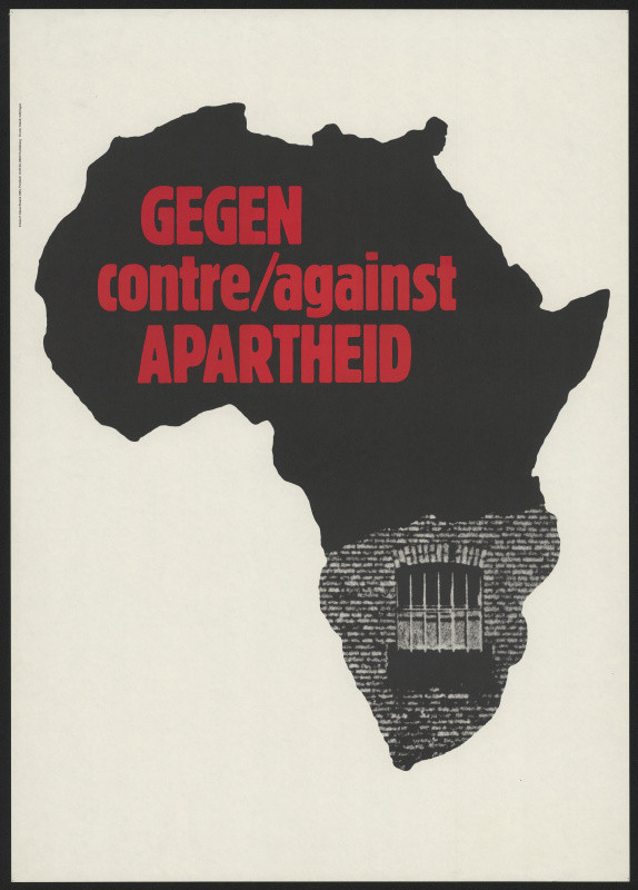 Klaus Staeck - Gegen Contre/Against Apartheid