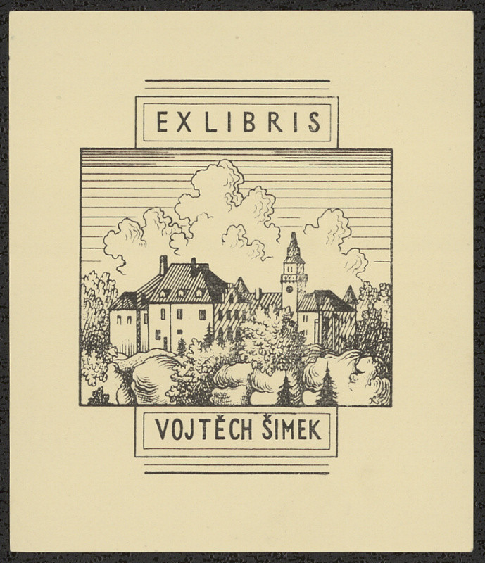 Karel Kinský - Ex libris Vojtěch Šimek