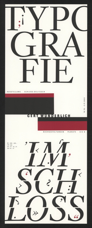 Gert Wunderlich - Typography In Castle