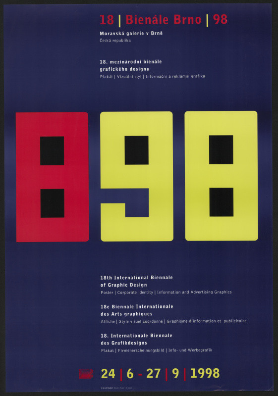 Aleš Najbrt - XVIII. Mezinárodní bienále grafického designu. Plakát, vizuální styl, informační a reklamní grafika.