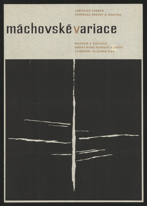 neznámý - Jaroslav Cheber. Máchovské variace, Muzeum v Semilech 1966