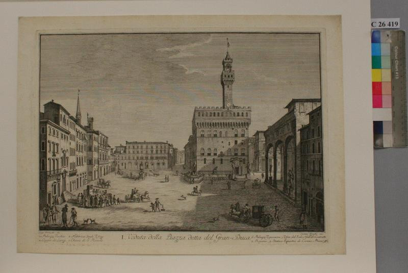 Cosimo Zocchi - Veduta della Piazza detta del Gran-tuca