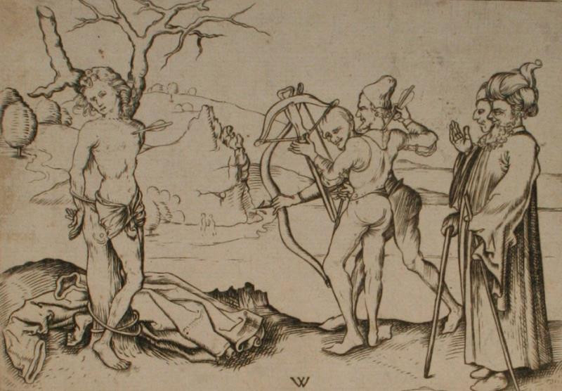 Václav z Olomouce (činný 1481-1497) - Smrt sv. Šebestiána