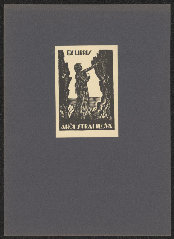 Jaroslav Dobrovolský - Ex libris Anči Stratilová