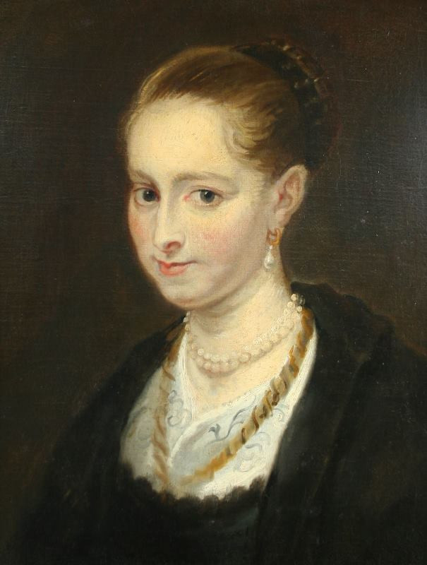 Peter Paul Rubens - následovník - Podobizna mladé ženy