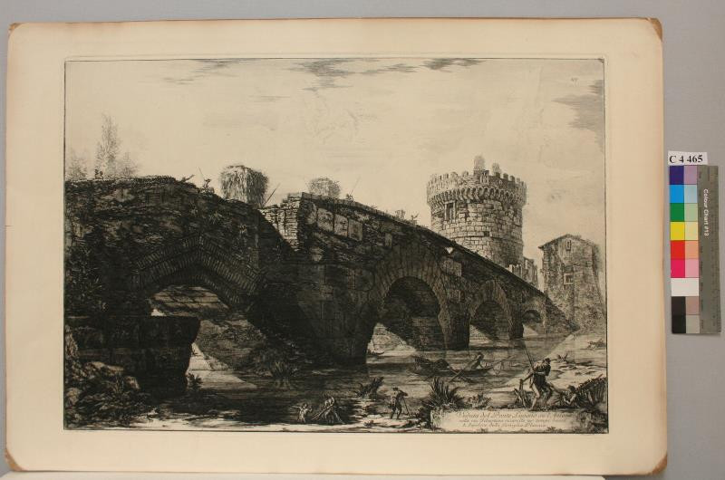 Giovanni Battista Piranesi - Veduta del Ponte Lugano su l' Anione ...