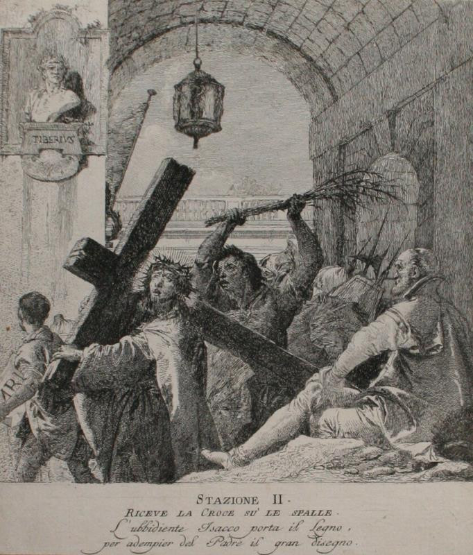 Giovanni Domenico Tiepolo - Stazione II. - Riceve la Croce su le spalle
