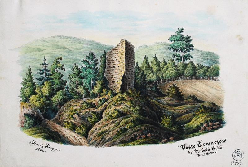 Mořic (Mauritz) Vilém Trapp - Trmačov - zřícenina hradu