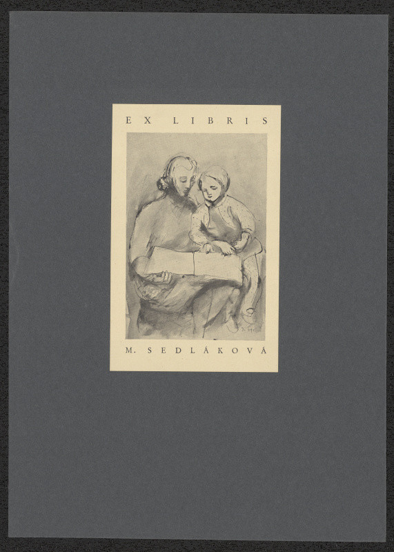 Augustin Hašek - Ex  libris M. Sedláková