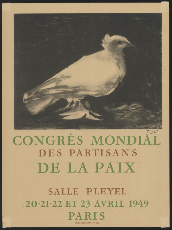 Pablo Picasso - Congrés Mondial des Partisans de la Paix. Paris 49