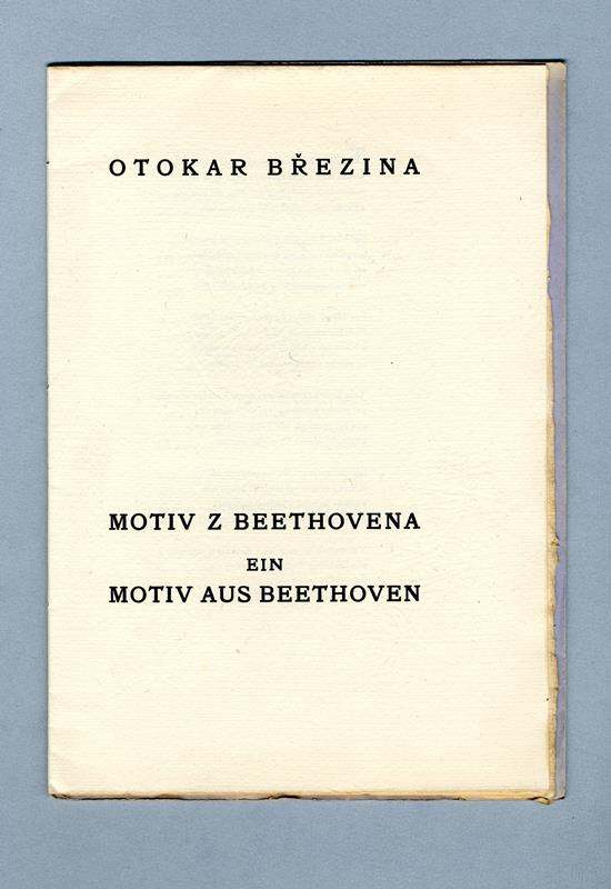 Otokar Březina, Otto F. Babler, Jan Konůpek, Karel Kryl - Motiv z Beethovena (Tajemné dálky)