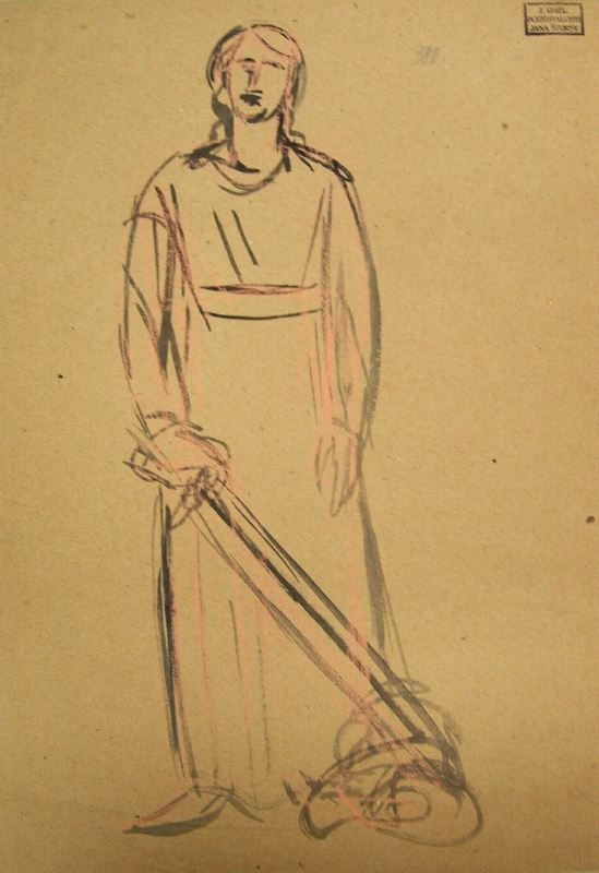 Jan Štursa - Stojící žena (Postava s mečem)