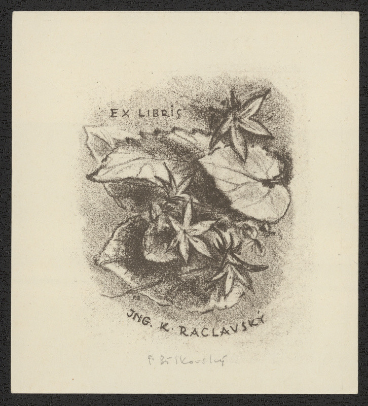 František Bílkovský - Exlibris Ing. K. Raclavský