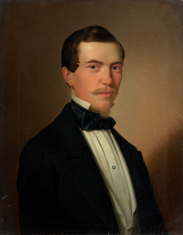 Joseph Weidner - Portrét mladého muže s bradkou