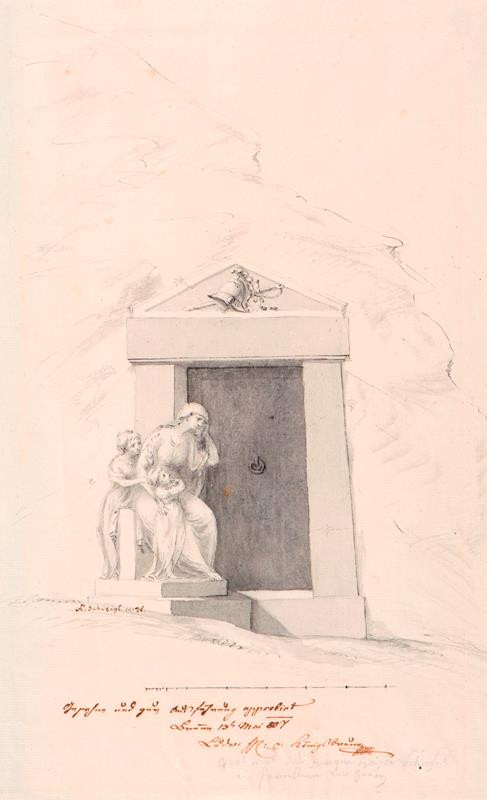 Ondřej (Andreas) Schweigl - Návrh na hrobku hraběte Schröfla na Pernštejně
