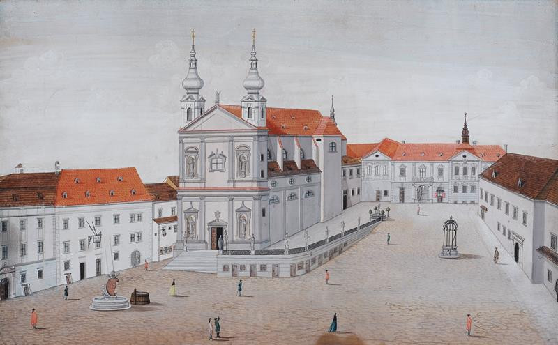Josef Maserle - kopista - Dominikánské náměstí v roce 1780 (?)