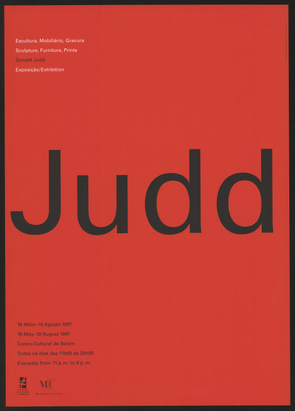 Atelier Stankowski - Donald Judd - Centro Cultural de Belém