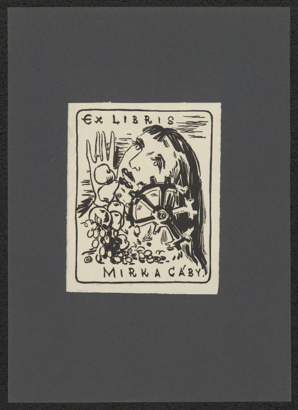 Oldřich Karel - Exlibris Mirka Cáby