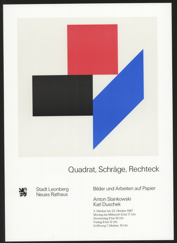 Atelier Stankowski - Quadrat Schäge, Rechteck Anton Stankowski, Karl Duschek